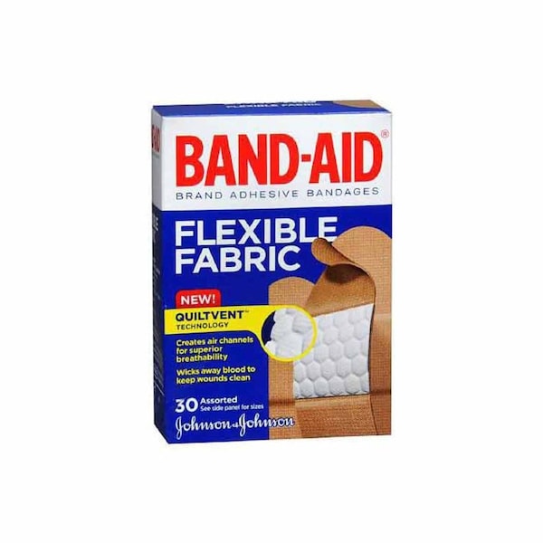 Band-Aid Adhesive Strip 5/8 X 2-1/4 Inch / 3/4 X 3 Inch / 1 X 3 Inch Fabric Rectangle Tan Sterile 08137004430 - main